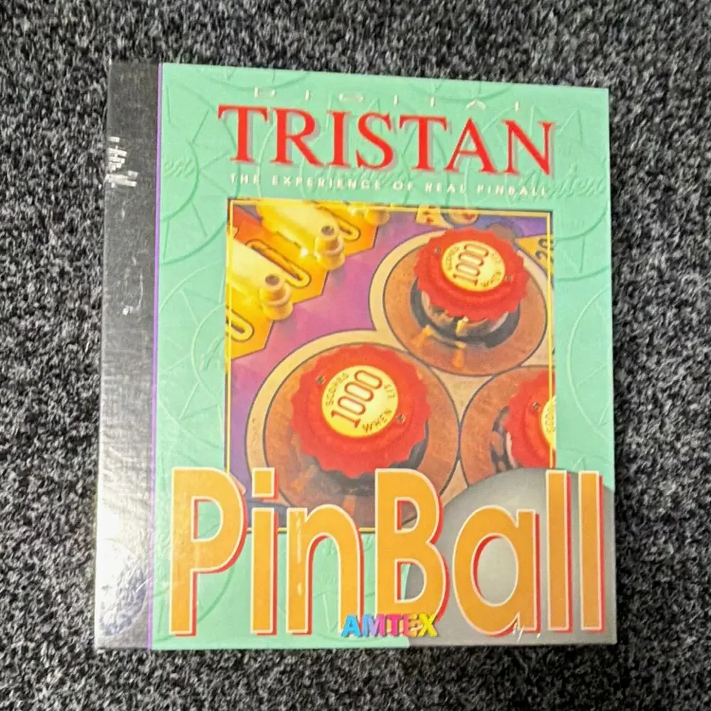 AMTEX Tristan PinBall Simulation for DOS 3.0+ English Floppy Disc